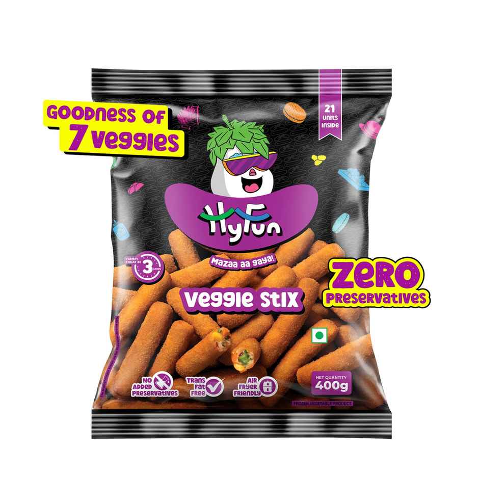 HyFun Veggie Stix, Tasty & Wholesome, Veg Snack | Frozen