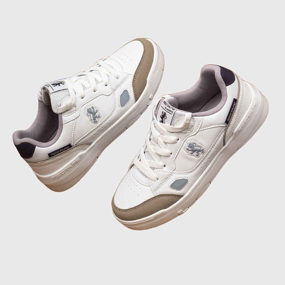 Red Tape Women's Casual Sneaker Shoes | Classic Rounded Toe & Pampering Cushioned | White - UK 7