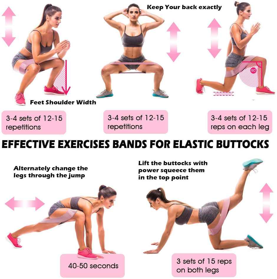Boldfit Hykes Anti Slip Fabric Resistance Loop Bands for Legs Squats Thighs Hips Glutes - Sea Green