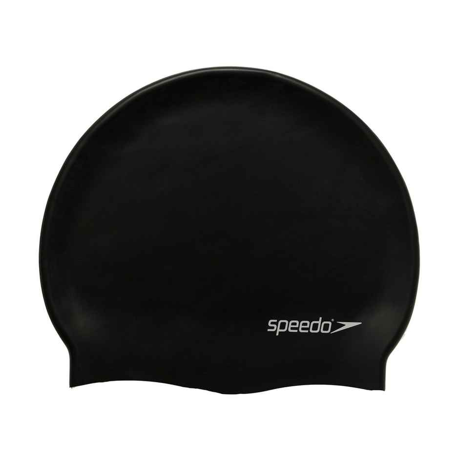 Speedo Unisex Adult Moulded Silicone Swim Cap - Black