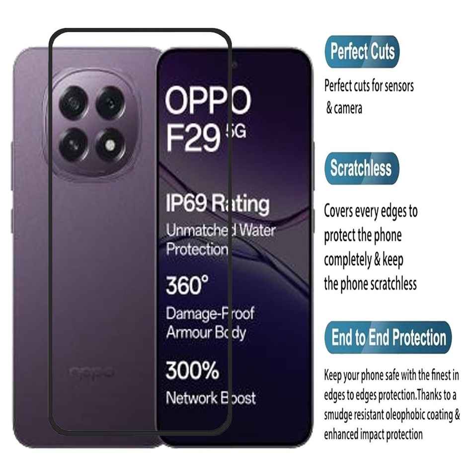 Artistque Tempered Glass for Oppo F29 5G Screen Protector Guard