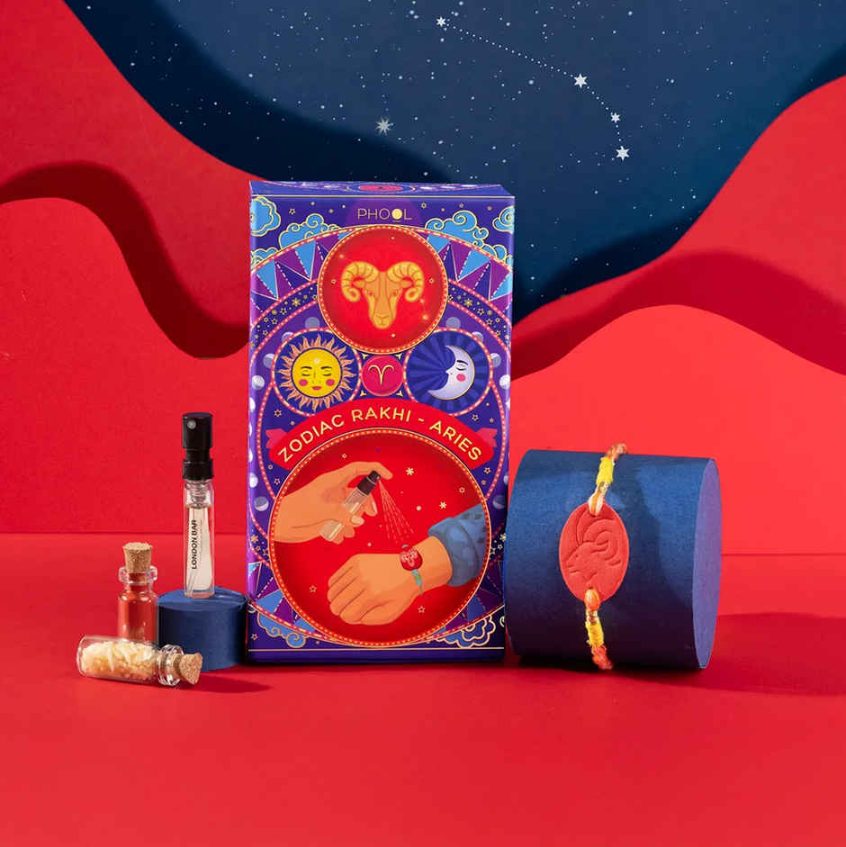 Zodiac Gemini Rakhi for Brother (Phool)