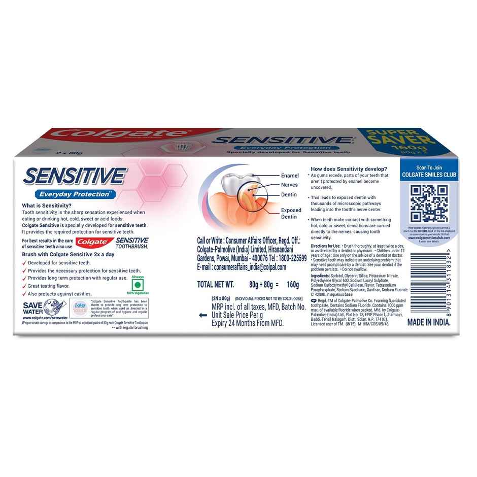 Colgate Sensitive Everyday Protection Toothpaste