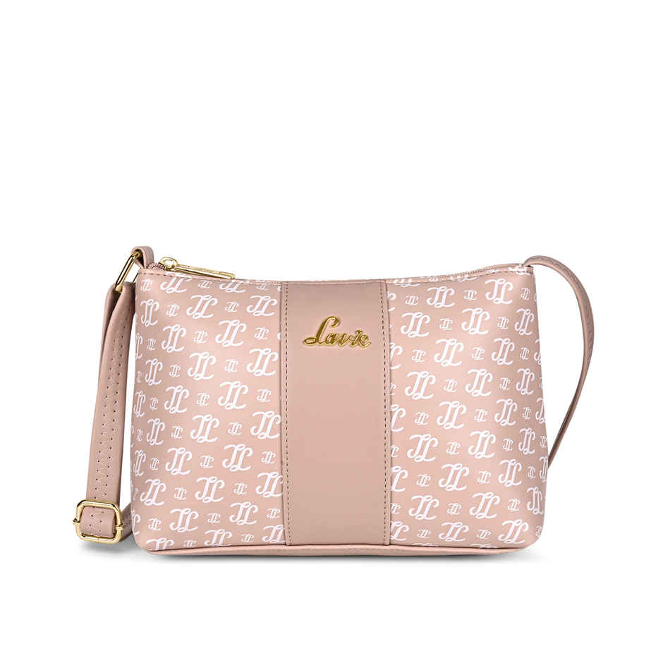 Lavie Women's Mono Ll Evelynn Crossbody Sling Bag | Ladies Purse Handbag | Pink