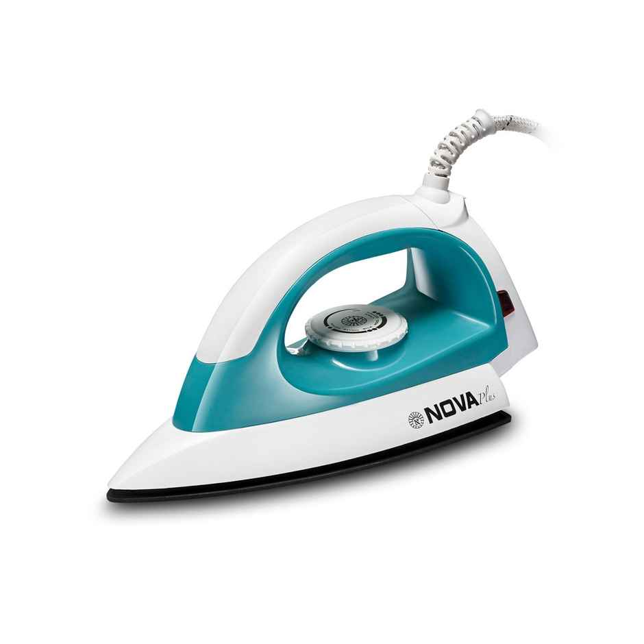 Nova Plus Amaze Ni 20 1100 W Dry Iron, Multifabric Selection - White & Turquoise