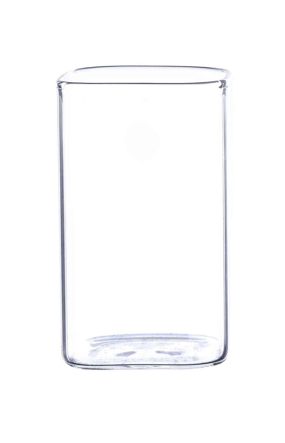 Sanjeev Kapoor Amsterdam High Borosilicate Square Glass 280 ml - Set Of 6 pcs