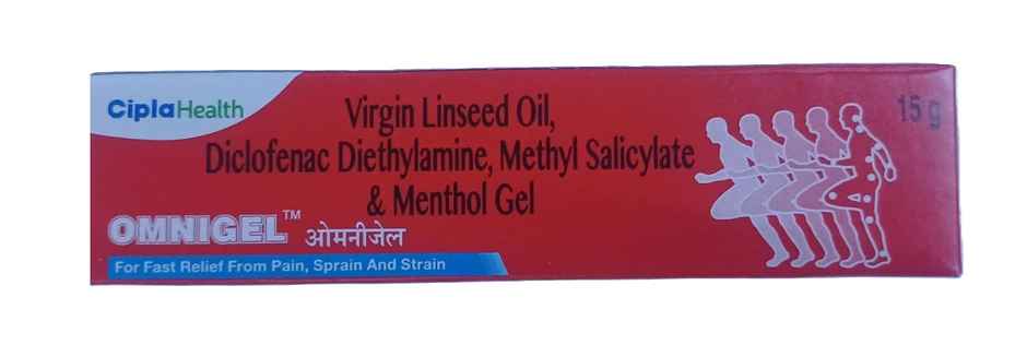Omnigel Pain Relief from Sprain, Injury, Back Pain, Muscle Pain, Body Pain, Knee Pain, Joint Pain