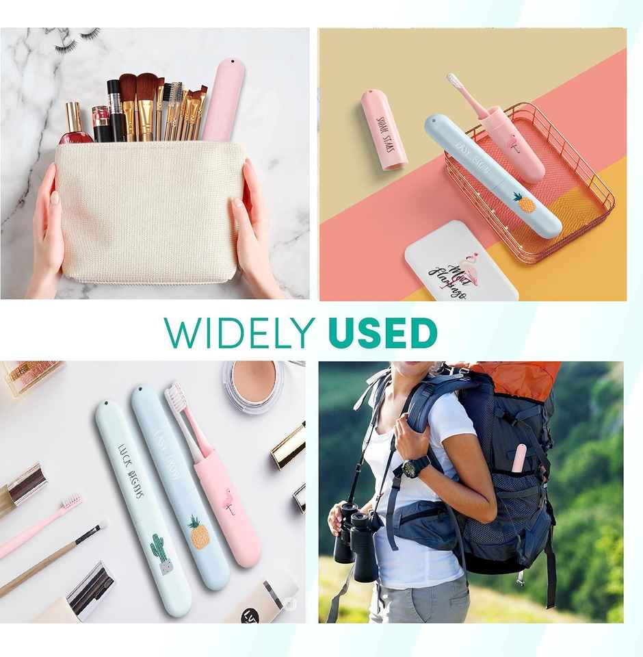 Perpetual Plastic Toothbrush Cover, Anti Bacterial Toothbrush Case Box