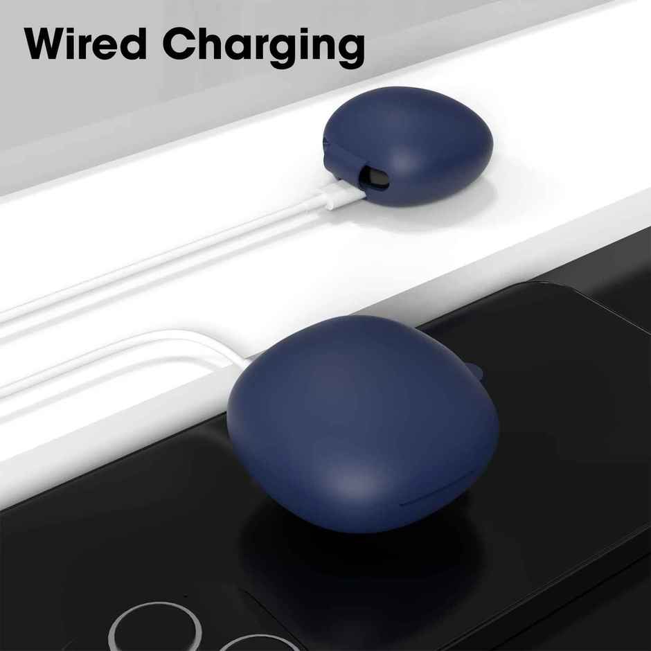 Sounce Portable Silicone Case Cover Scratch-Resistant for Boult Maverick | Water Resistant - Blue