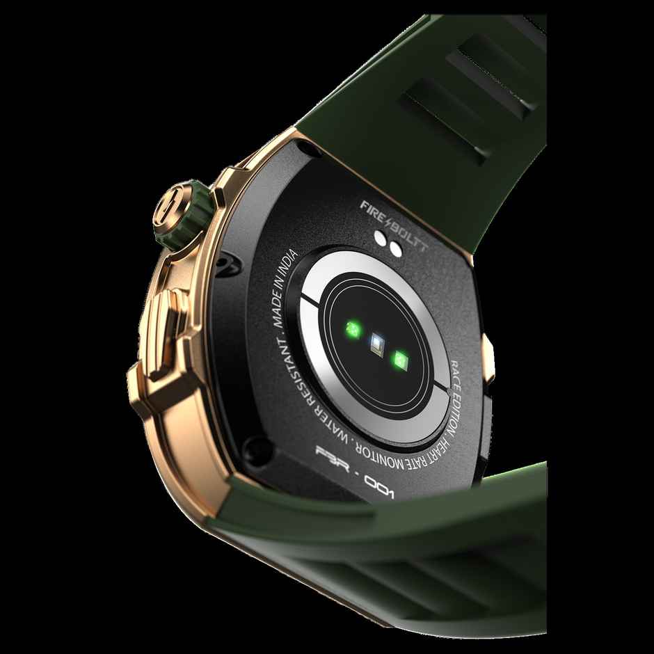 Fire-Boltt Ashphalt Smartwatch | 1.91" Display | BT Calling - Gold Green