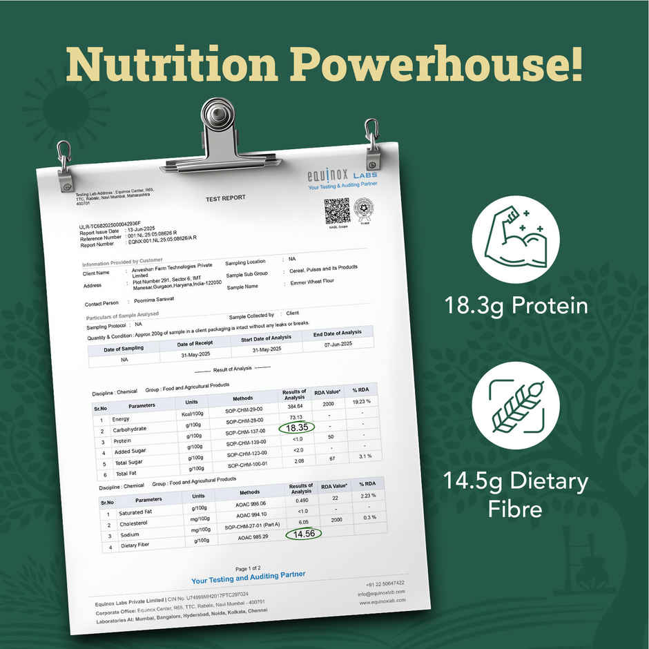 Anveshan Cold Pressed Khapli Atta