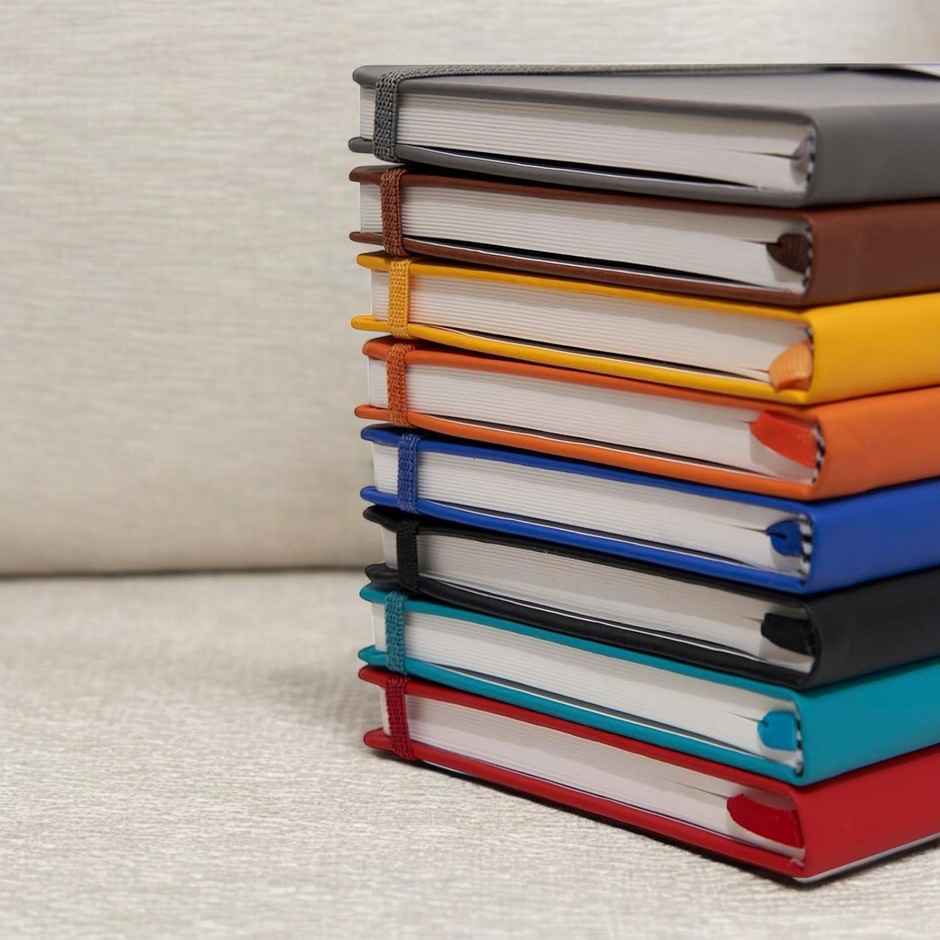 ABK A5 Pu Diary Ruled - 80 Gsm 190 Pages - Yellow