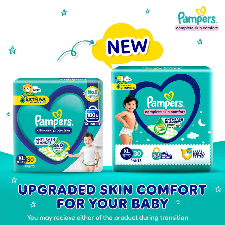 Pampers All Round Protection Baby Diapers | Pant Style | XL | 30 pcs