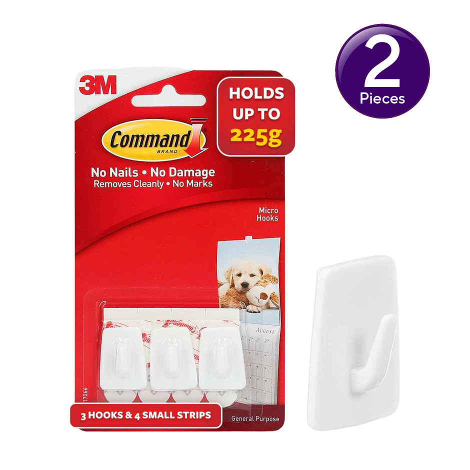 Command Micro Hooks | White Combo