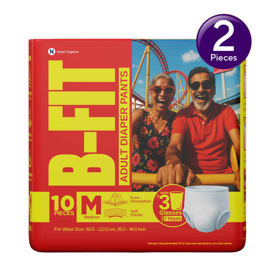 B-FIT Adult Diaper Pant | Regular Type | M | 25 - 48 inch Combo