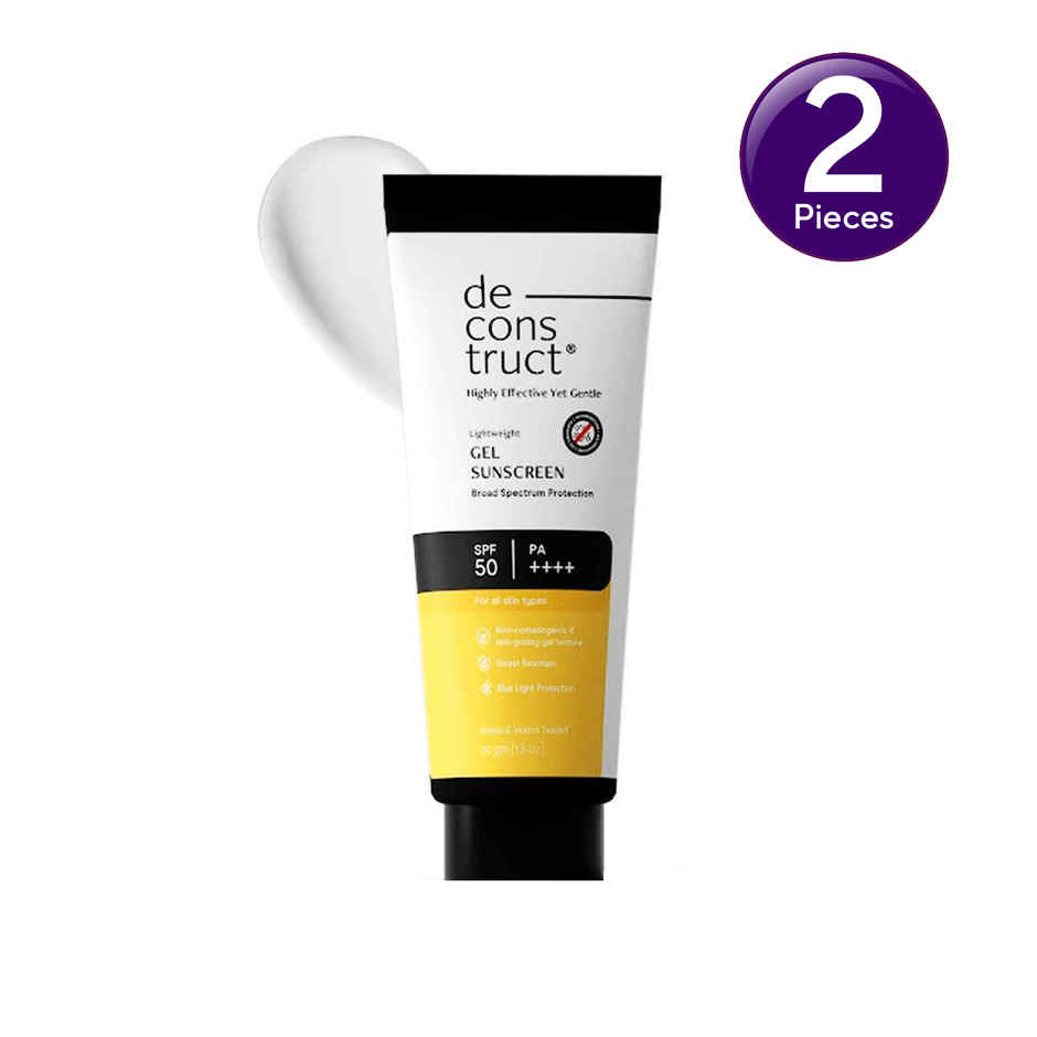 Gel Sunscreen SPF 50 PA++++| 100% Photostable| In-Vivo Tested| Lightweight & Airy, Matte, Non-greasy Combo