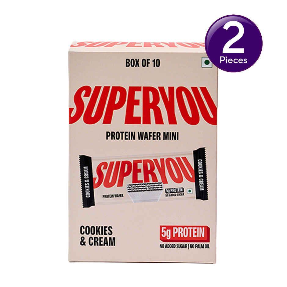 Superyou Mini Cookies & Cream Protein Wafer Bar Combo  