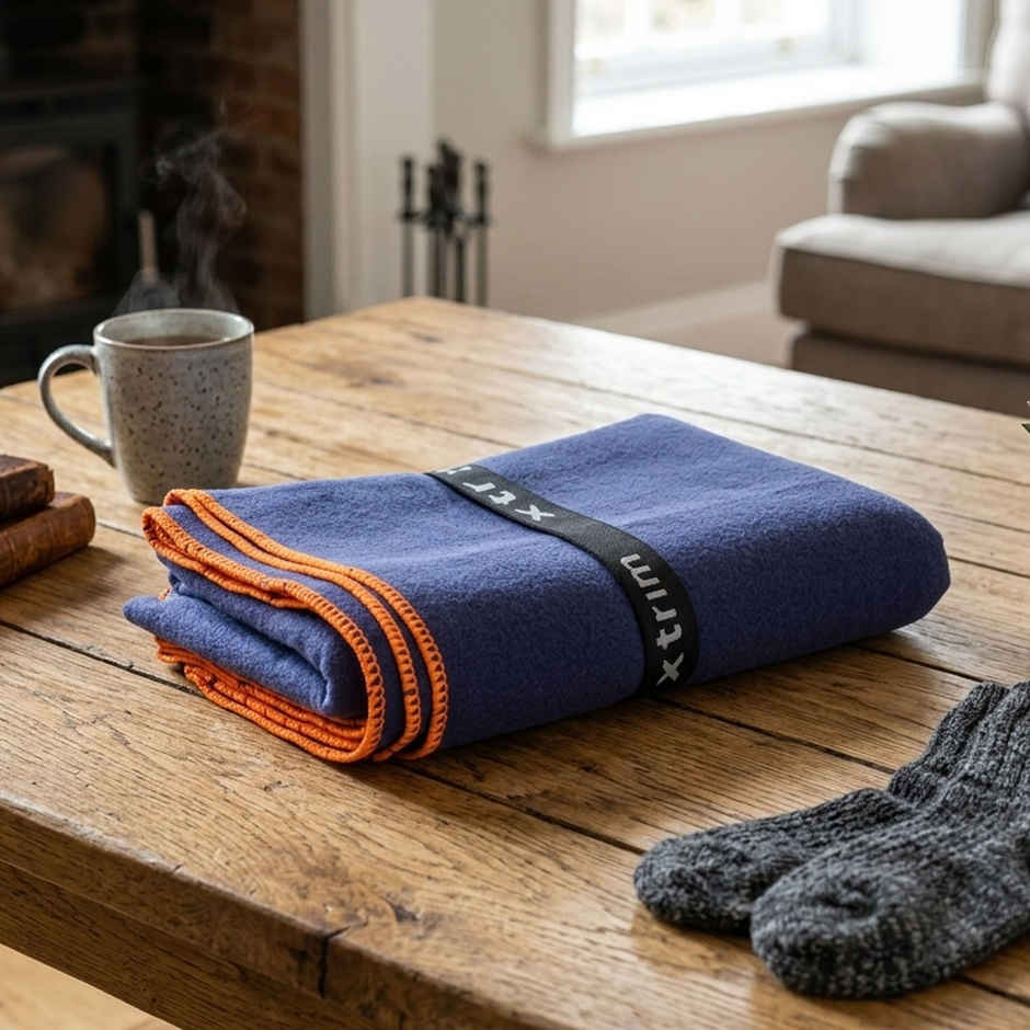 Xtrim Microfiber Quick Dry Bath Towel, Gym Towel, Swimming/Sports Towel | 180 GSM | M | Navy Blue