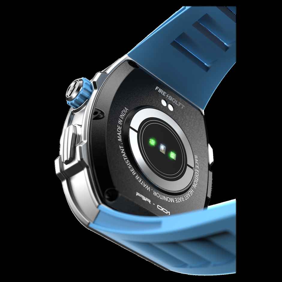 Fire-Boltt Ashphalt Smartwatch | 1.91" Display | BT Calling - Silver Blue