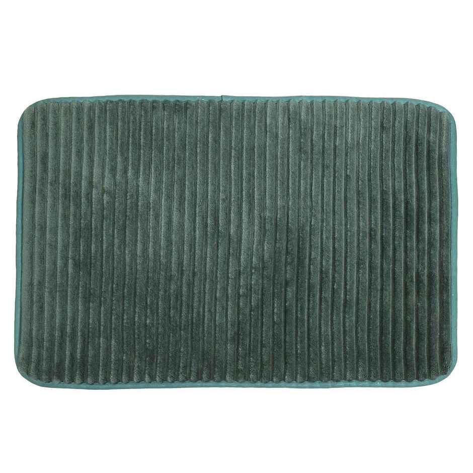 Status Ribbed Anti- Skid Foam Bath Mat | 40 x 60 cm | Green