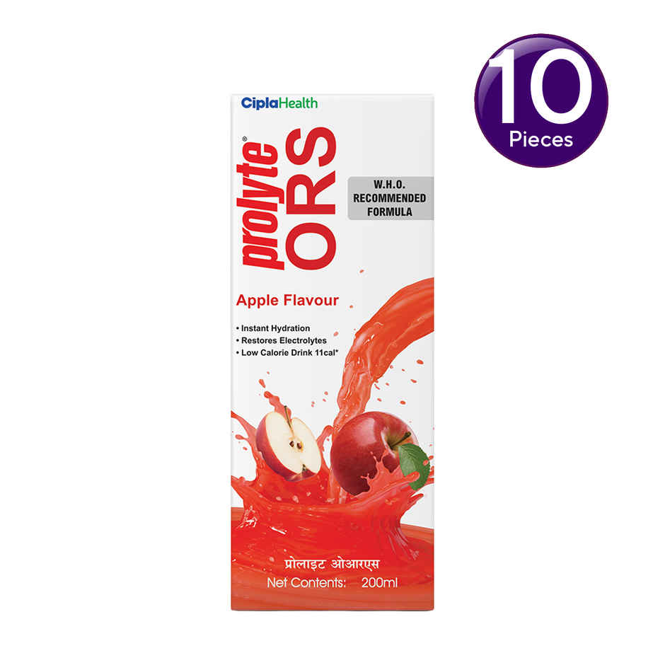 Cipla Prolyte (ORS) Apple Flavour Liquid Combo