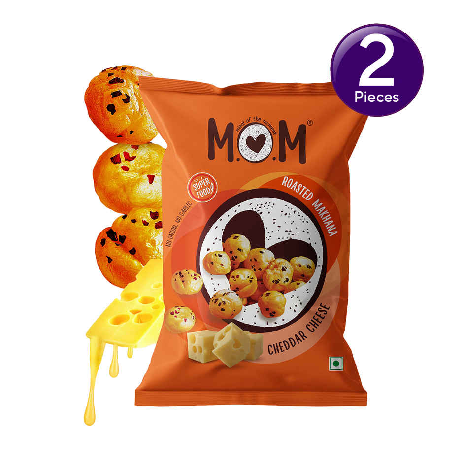 MOM Cheddar Cheese Roasted Makhana Combo