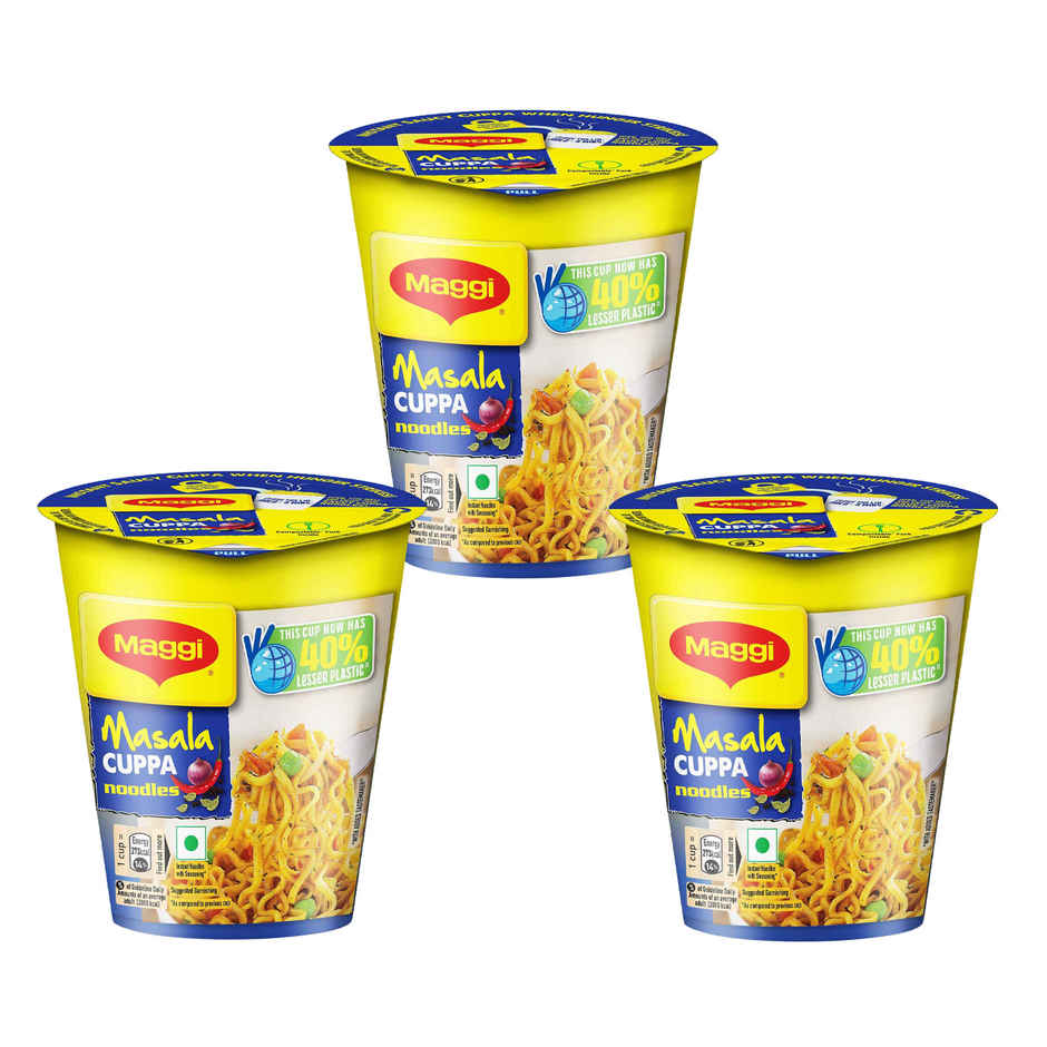 Maggi Instant Cuppa Noodles, Masala - Pack Combo