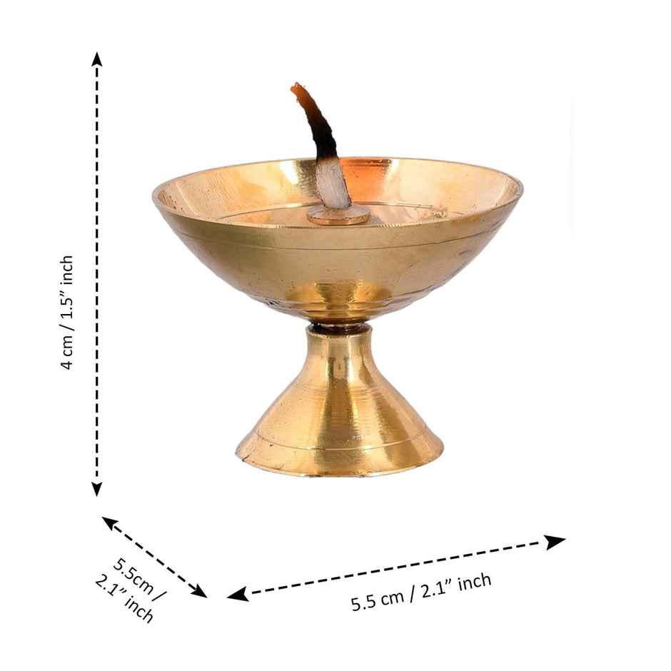 CraftVatika Brass Diya Deepak Oil Lamp