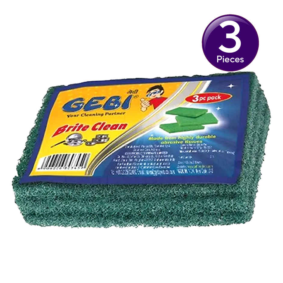 Gebi Brite Clean Super Scrub | 3 pc - 7.5 x 10 cm Combo 