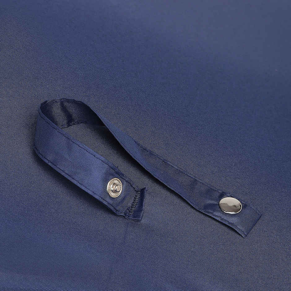 Citizen 3 Fold 23.5 Inch Navy Blue Auto Open Close Umbrella with Glass Handle