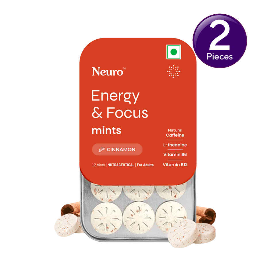 Neuro Energy and Focus Gum Mint Tin Cinnamon Combo