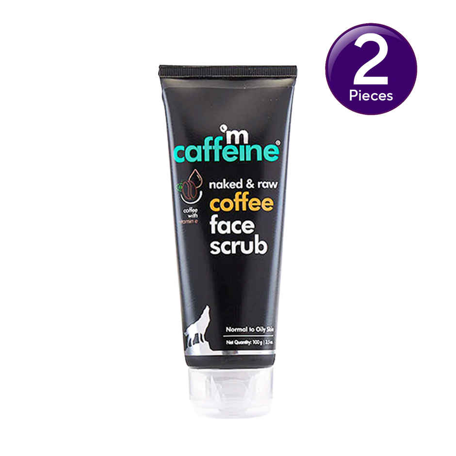 mCaffeine Coffee Face Scrub for Fresh & Glowing Skin - Removes Tan Combo   