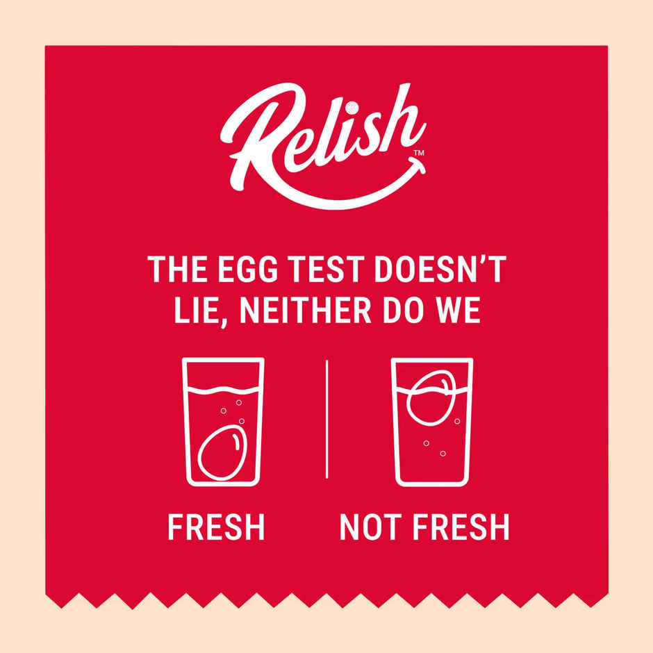Relish White Eggs - Pack of 12