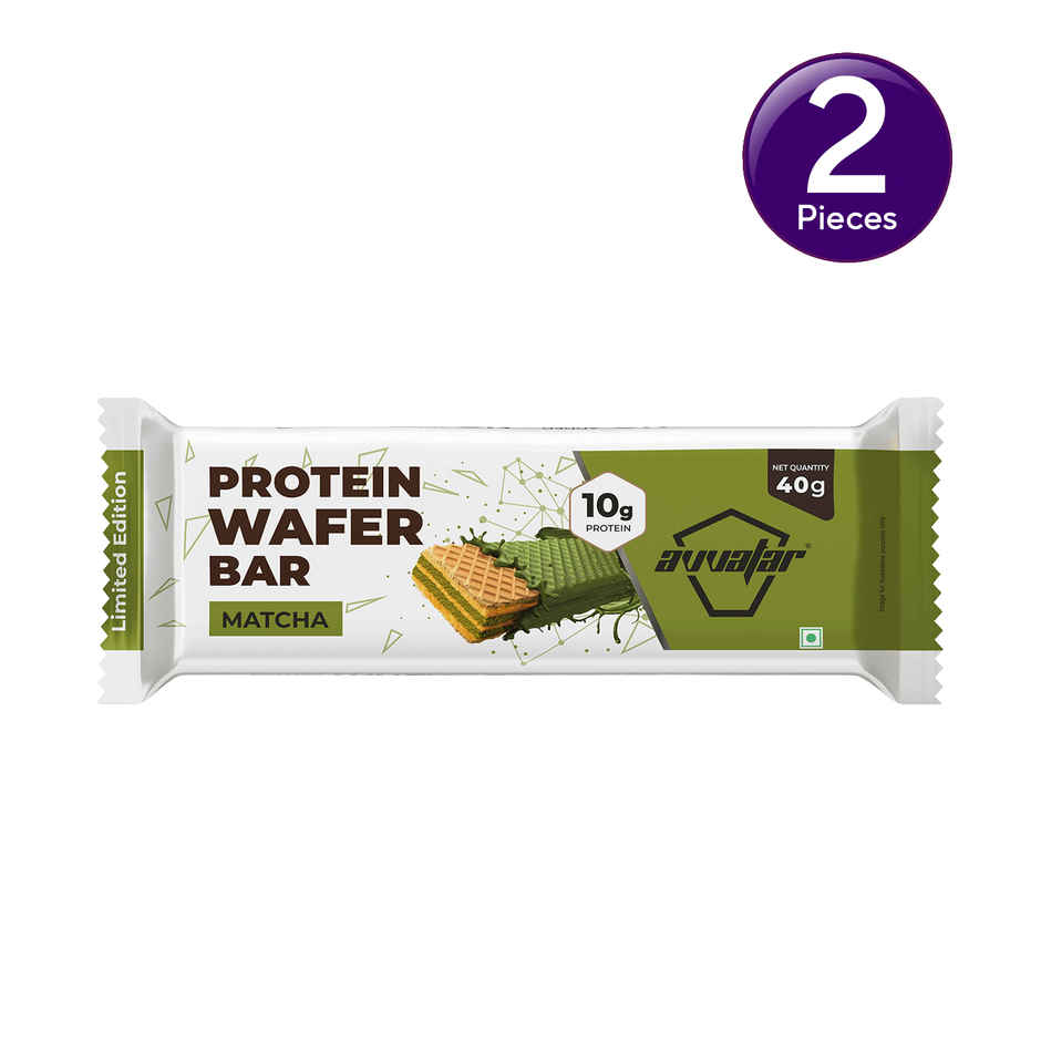 Avvatar Matcha Whey Protein Wafer Bar 10g Protein | Limited Edition Combo