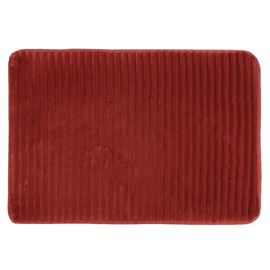 Status Ribbed Foam Mat 40 Cm x 60 Cm - Red