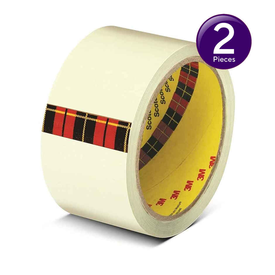 Scotch BOPP Packaging Tape - Polypropylene Transparent Tape | 5 cm x 50 m Combo