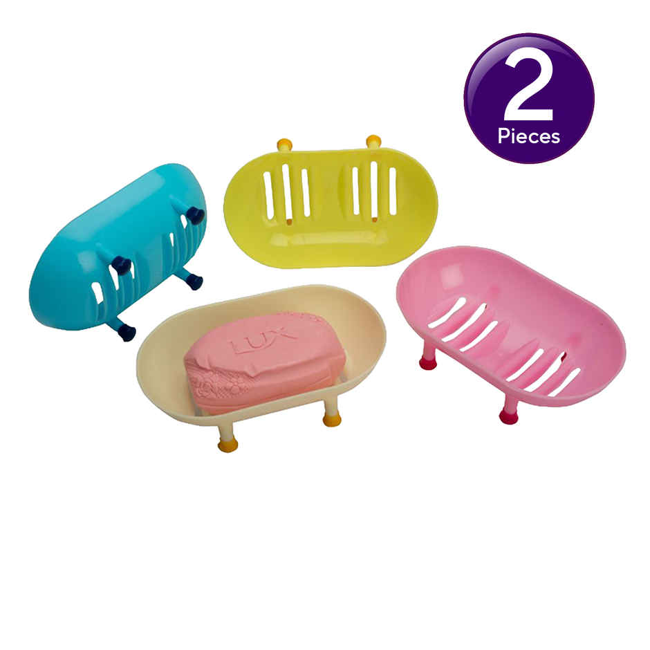 Soham Housewares Plaza Gillete Soap Dish Case (Colour May Vary) Combo