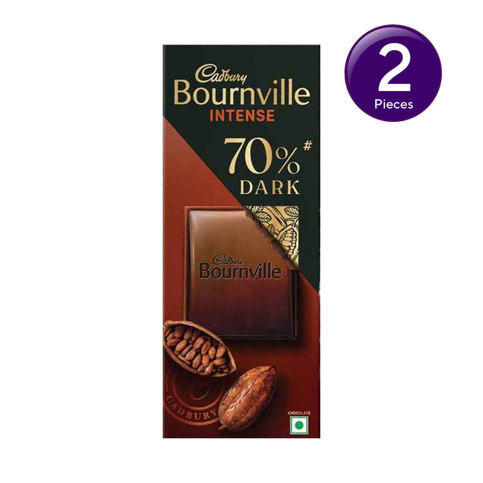 Cadbury Bournville Rich Cocoa 70% Dark Chocolate Bar Combo
