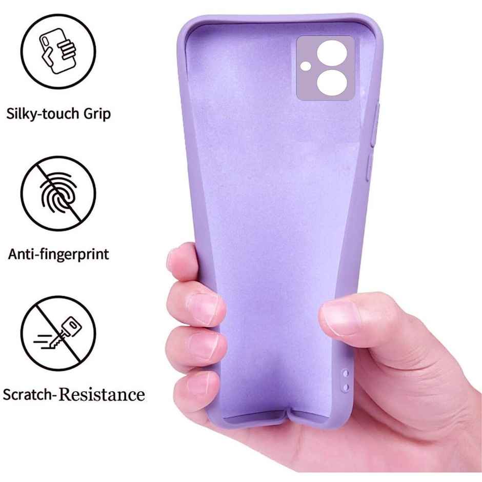 Artistque Case For Samsung Galaxy M04 / F04 / A04E Back Cover - Plain Liquid Silicone