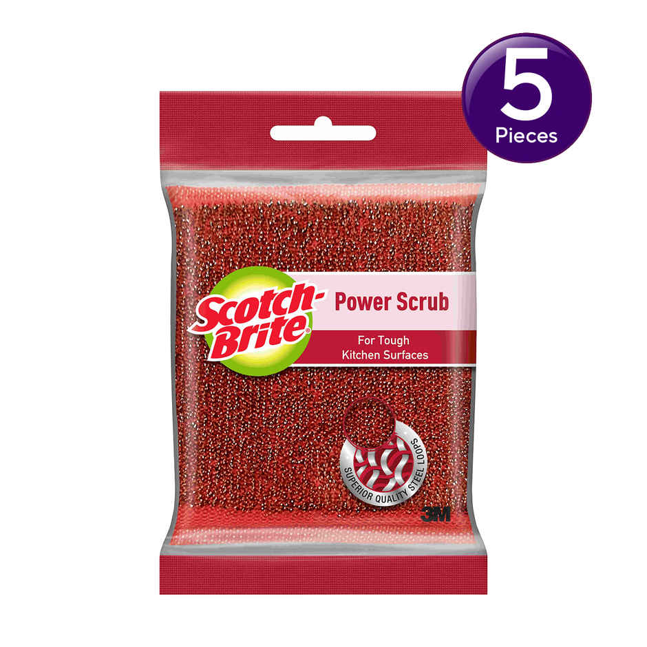 Scotch Brite Power Scrub Pad for Tough Kitchen surfaces Combo  