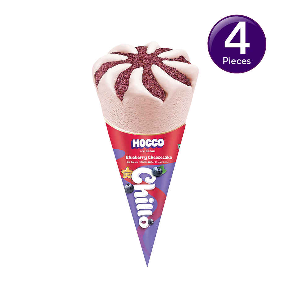 Hocco Blueberry Ice Cream Cone Combo      