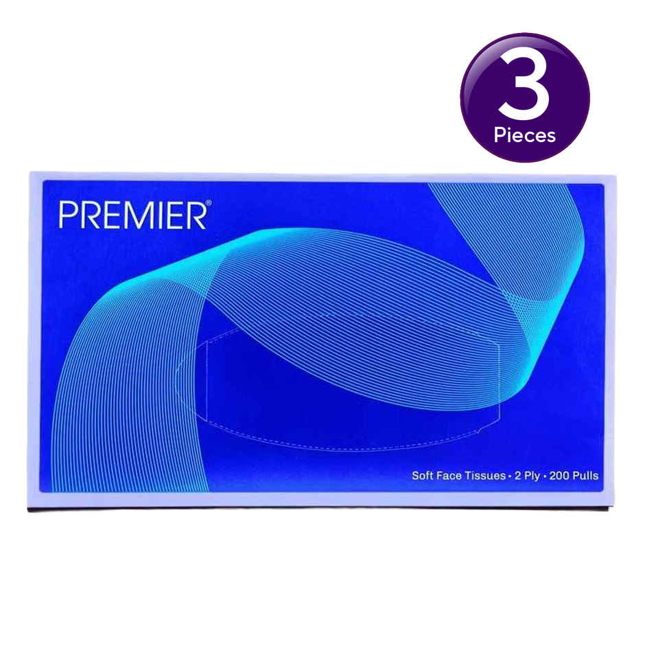 Premier Face Tissue Box | 200 Pulls | 2 Ply Combo