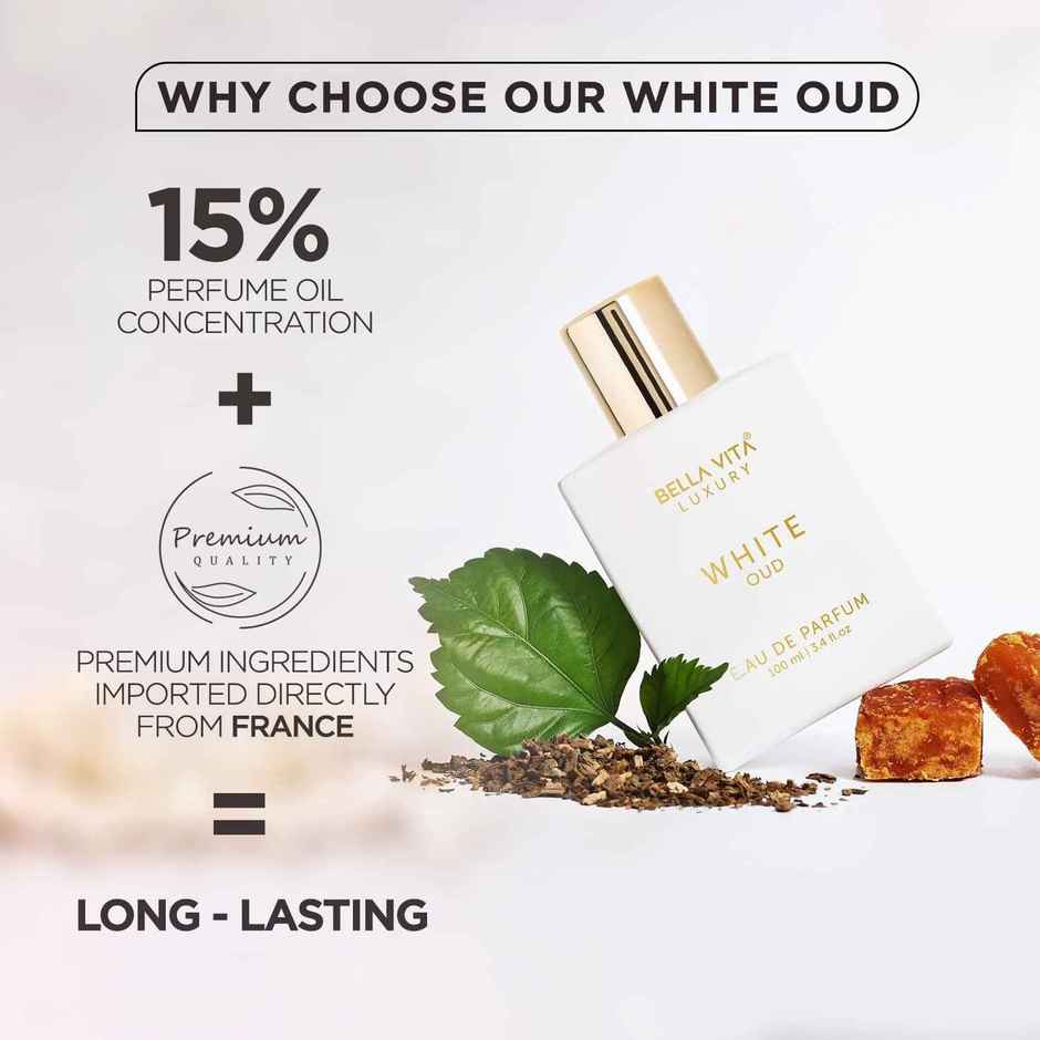 Bella Vita Luxury White Oud Eau De Parfum Unisex Perfume for Men & Women
