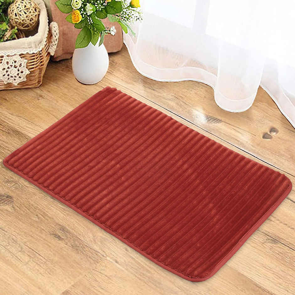 Status Ribbed Foam Mat 40 Cm x 60 Cm - Red