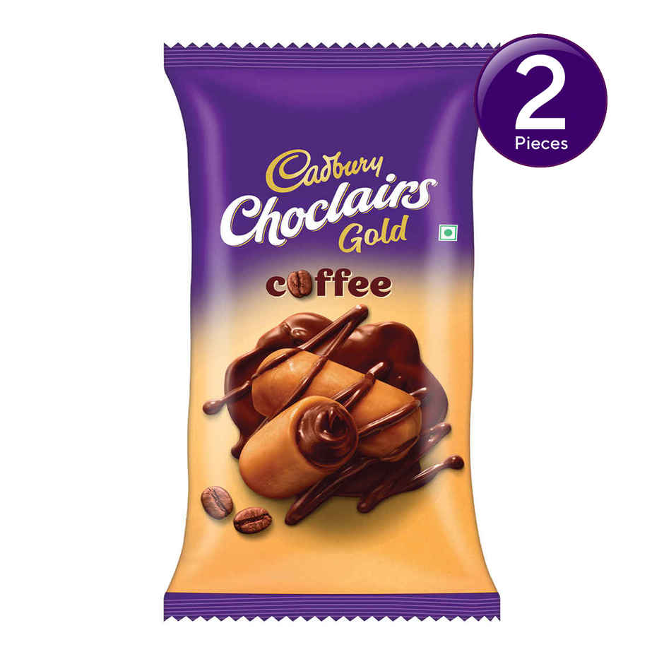 Cadbury Choclairs Gold Coffee Candy (100 candies) Combo