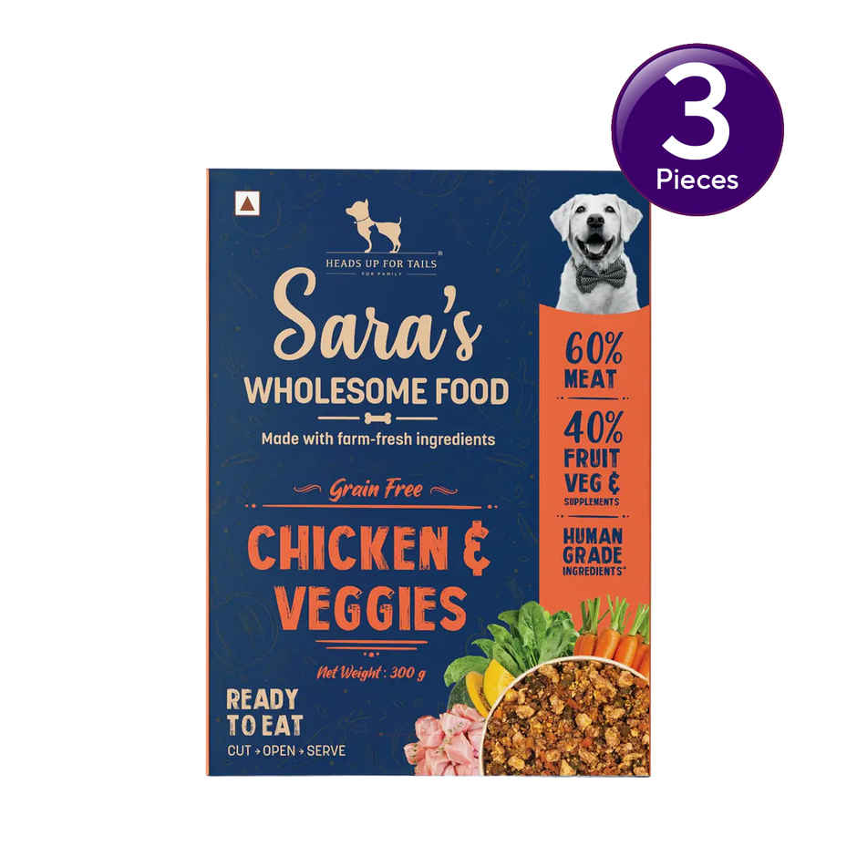 HUFT Sara's Wholesome Grain Free Chicken &  Veggies Dog Food Combo