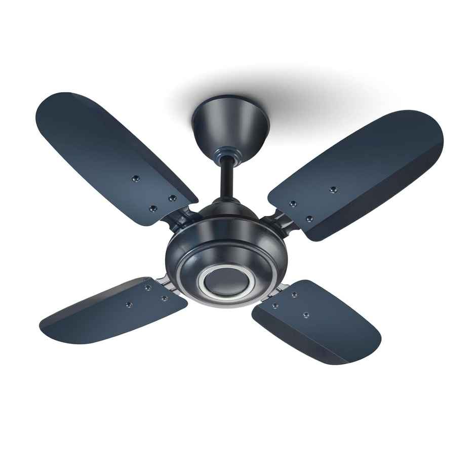 truTRTL Wave Ceiling Fan, 600Mm/24 Inch, High-Speed, Energy Saving,Durable & Stylish, Metallic Blue