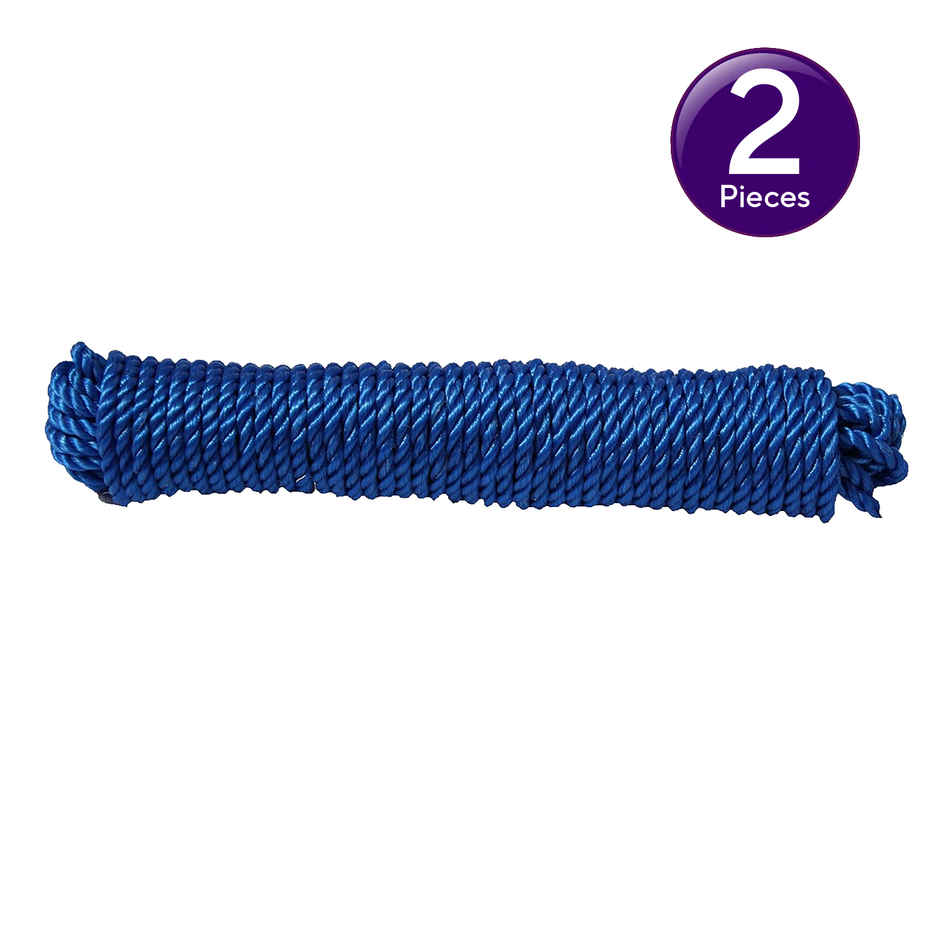 Swastik Housewares Nylon Rope | Blue - 15 m Combo
