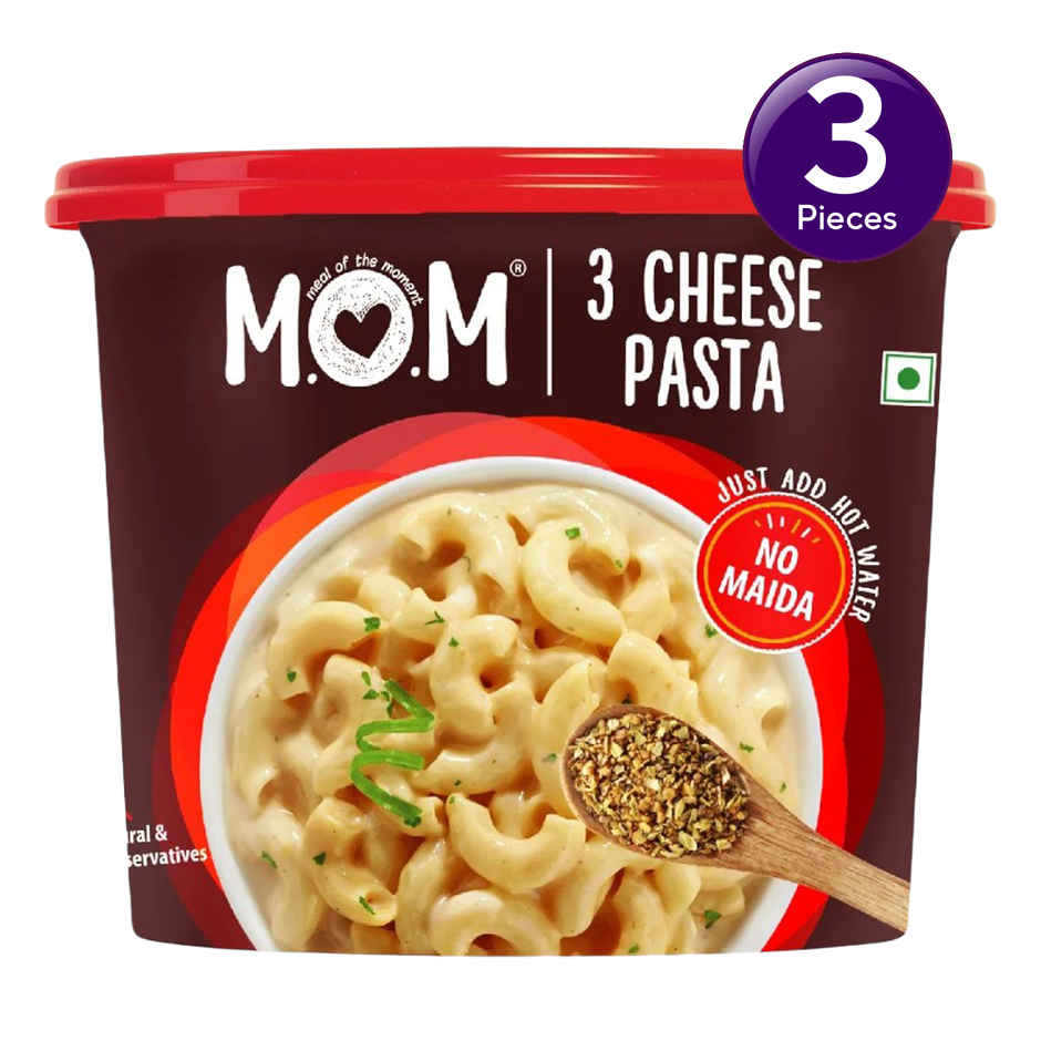 MOM 3 Cheese Instant Pasta | Quick Cook Pasta Combo