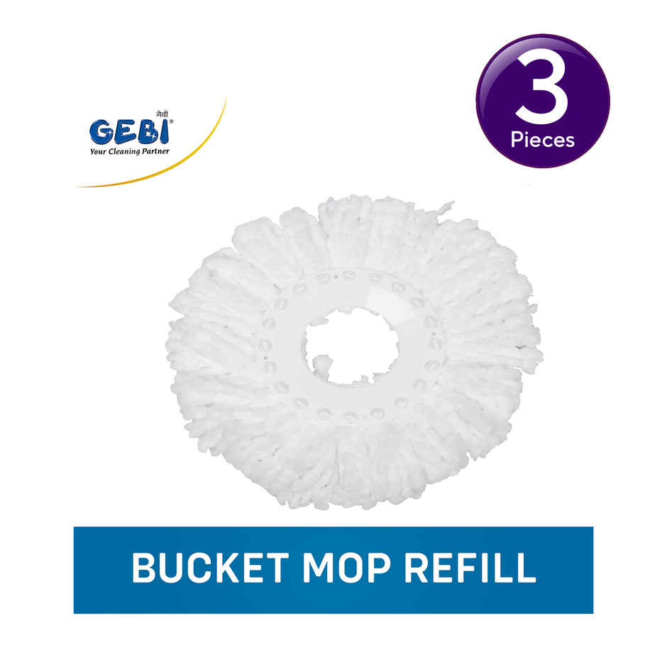 Gebi Spin Mop Microfiber Refill for Floor Cleaning Combo